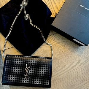 YSL Kate microstud wallet on chain